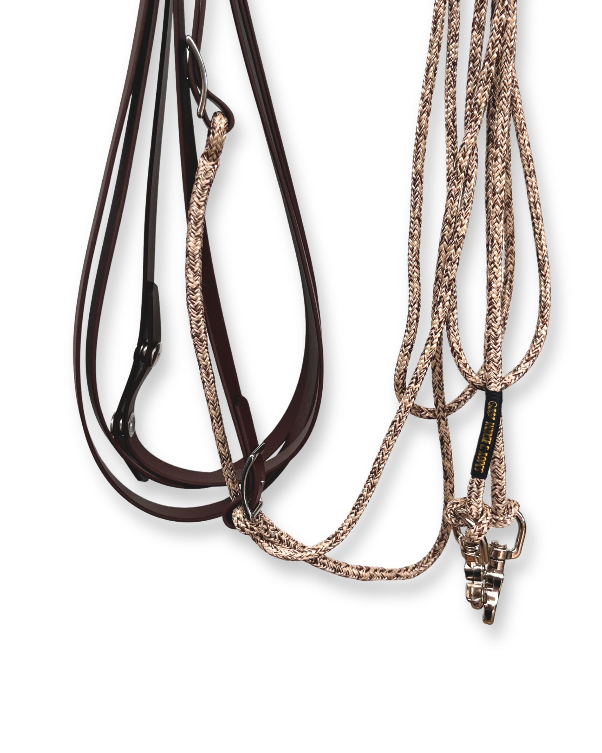 Long BioThane-Rope Reins