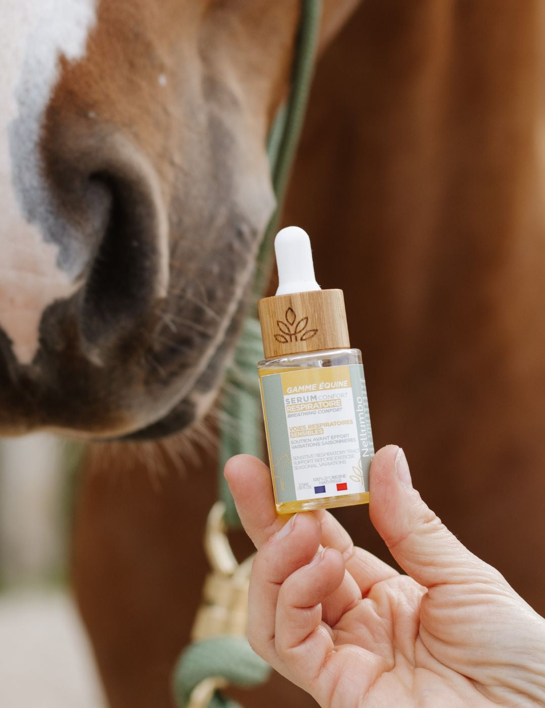 Serum pour le confort respiratoire du cheval à appliquer sur les naseaux